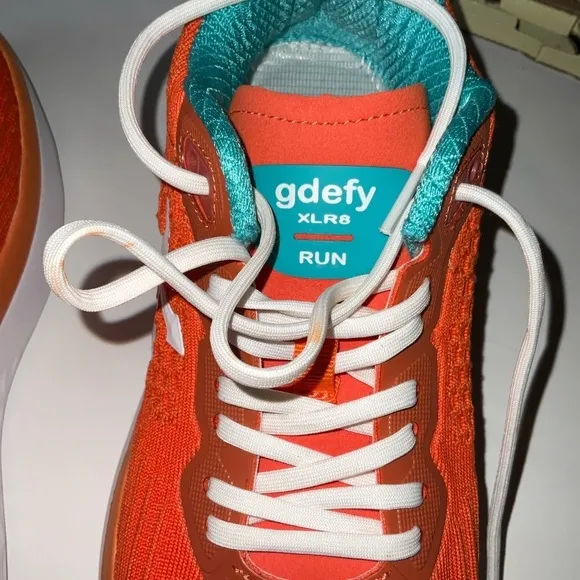 Gdefy XLR6 Running Orange Athletic Shoes Womens