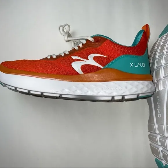 Gdefy XLR6 Running Orange Athletic Shoes Womens