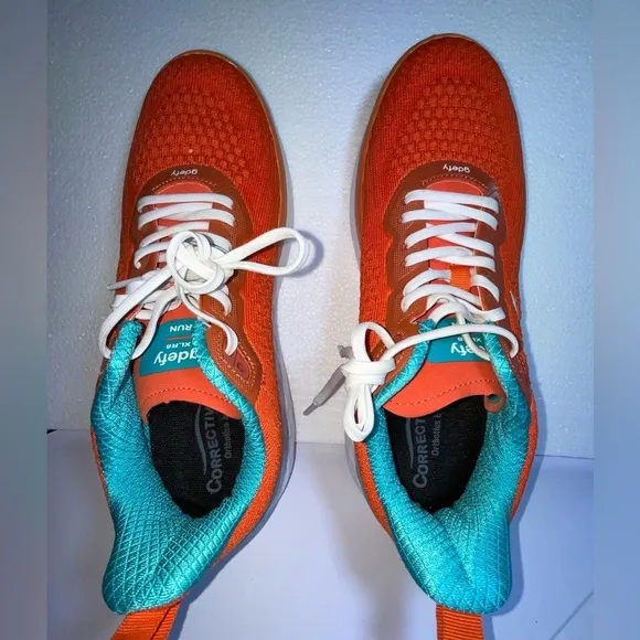Gdefy XLR6 Running Orange Athletic Shoes Womens