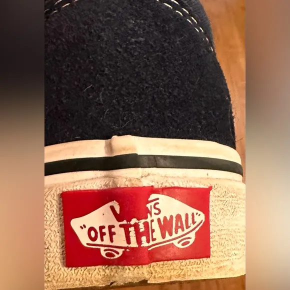 Kids Vans Off The Wall Old Skool Navy Canvas Sneakers