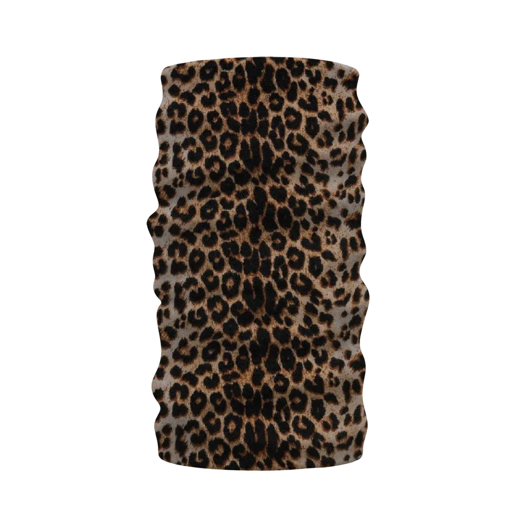 Leopard Fur Print Neck Warmer Morf Scarf