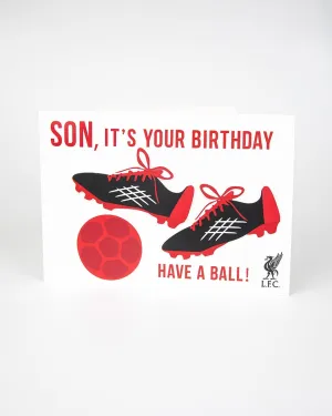 LFC 3D Boots Son Birthday Card