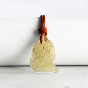 Libyan Desert Glass OOAK Gemstone Pendant - Sahara Serenity
