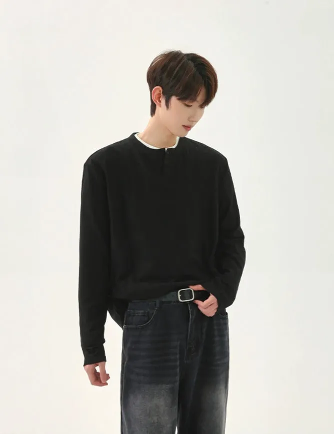 Long-Sleeve Casual Pullover