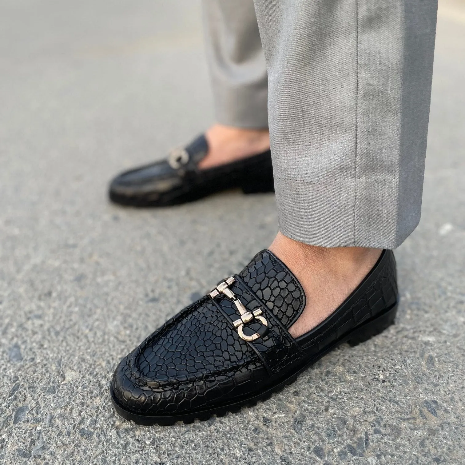 LS Pure Leather Handmade Urban Edge Chunky Loafers LS-406
