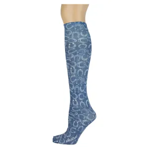 Lucky Blue Adult Knee Highs