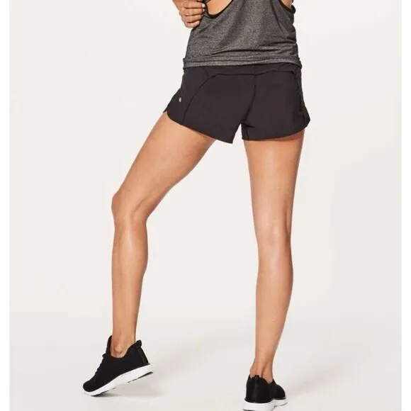 Lululemon Run Times Women’s Lightweight Stretch Running Shorts With Liner 4&quot;