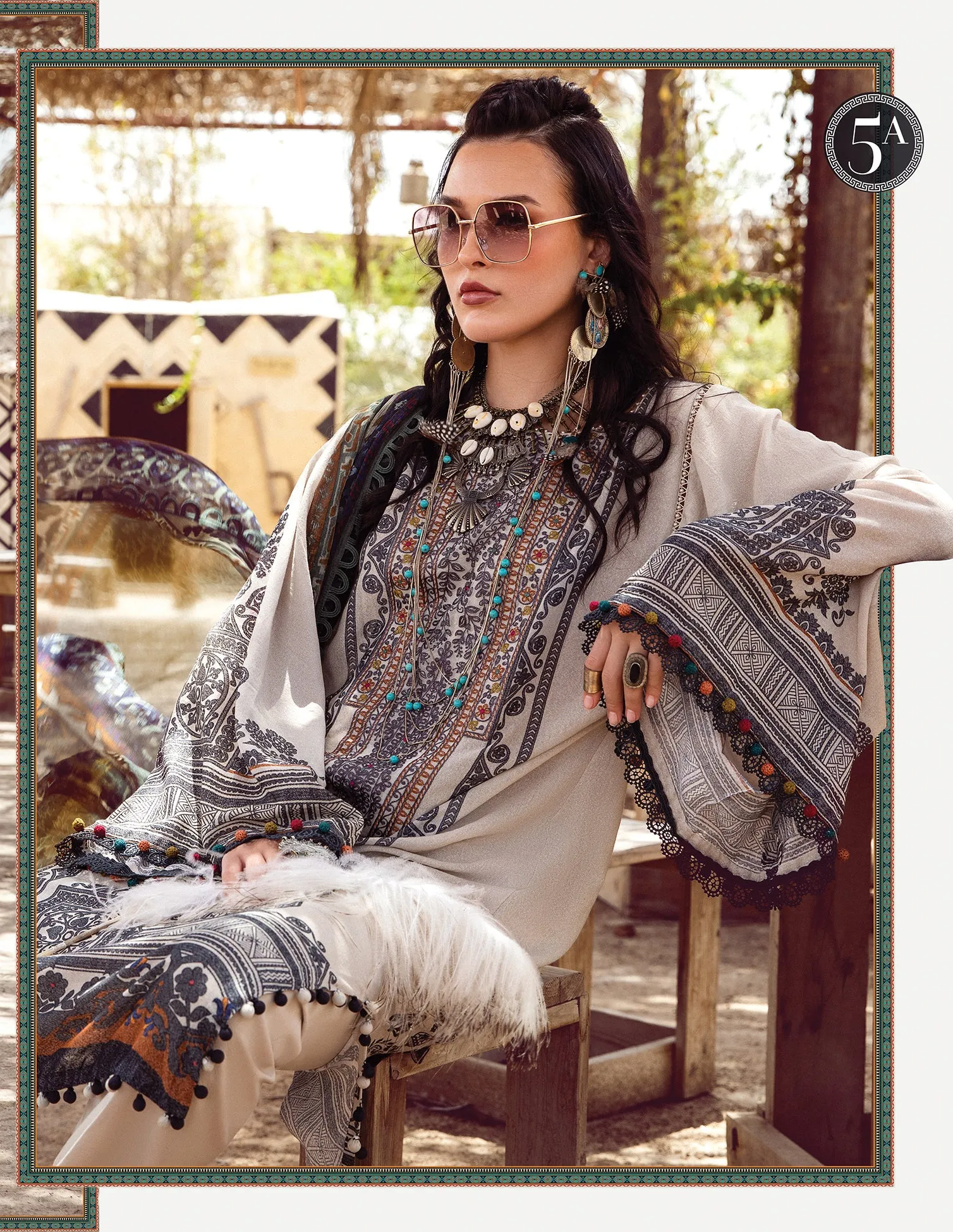 MARIA B | M PRINTS 2022 | DESERT ROSE COLLECTION | MPT-1505-A