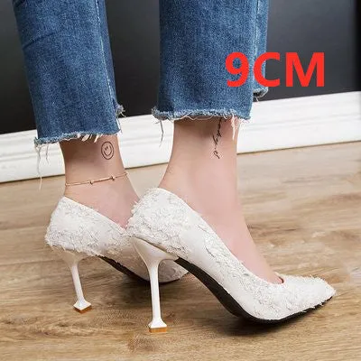Marlisasa Women Cute High Quality Sweet Office High Heel Pumps Lady Fashion Pumps Classic Black Shoes Femmes Talons Hauts F273