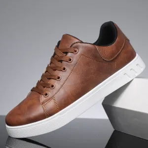 Massimo Leather Sneakers Vegan Leather Comfort Rubber Outsole