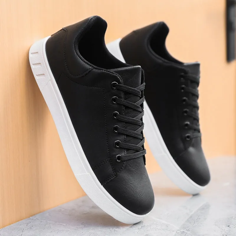 Massimo Leather Sneakers Vegan Leather Comfort Rubber Outsole