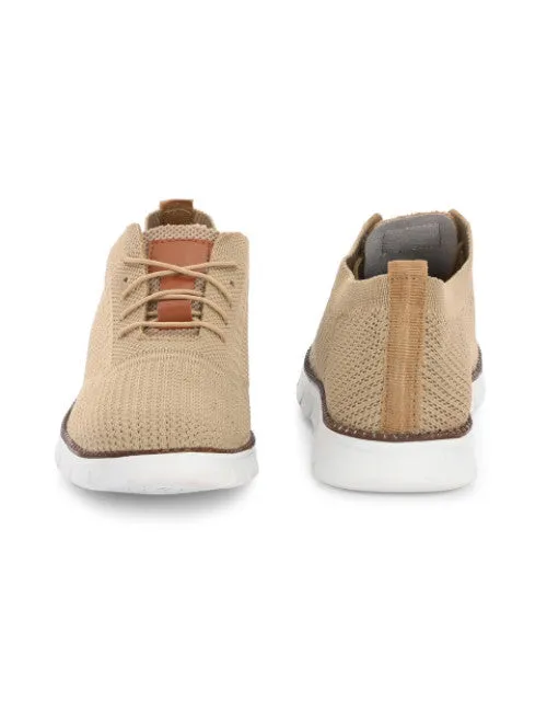 Men's Breathable Knit Sneakers Lace-up Shoe