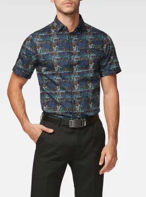 Men's casual short sleeve shirt