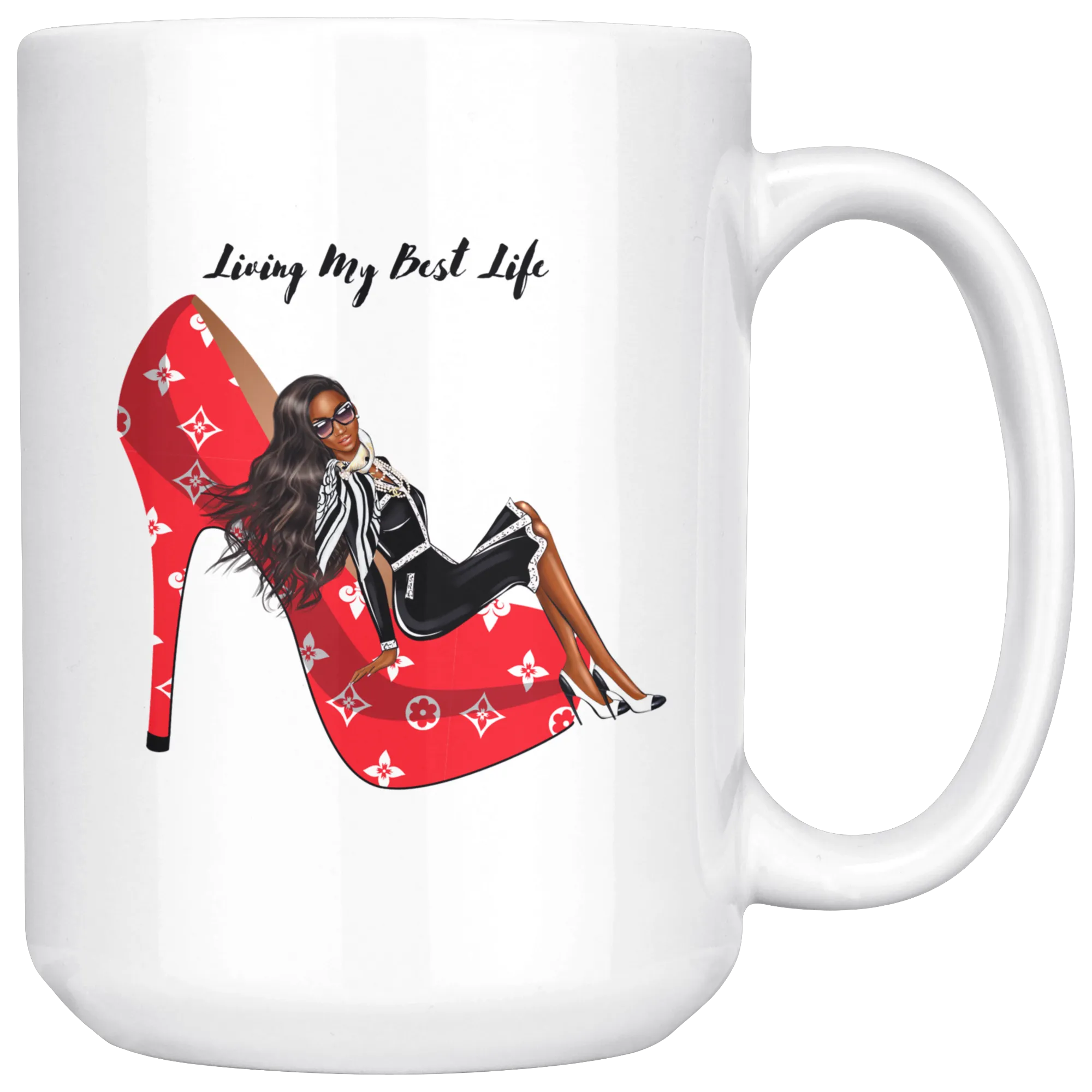 My Best Life Mug | Gifts for Her | Coffee Mug | Red Shoes