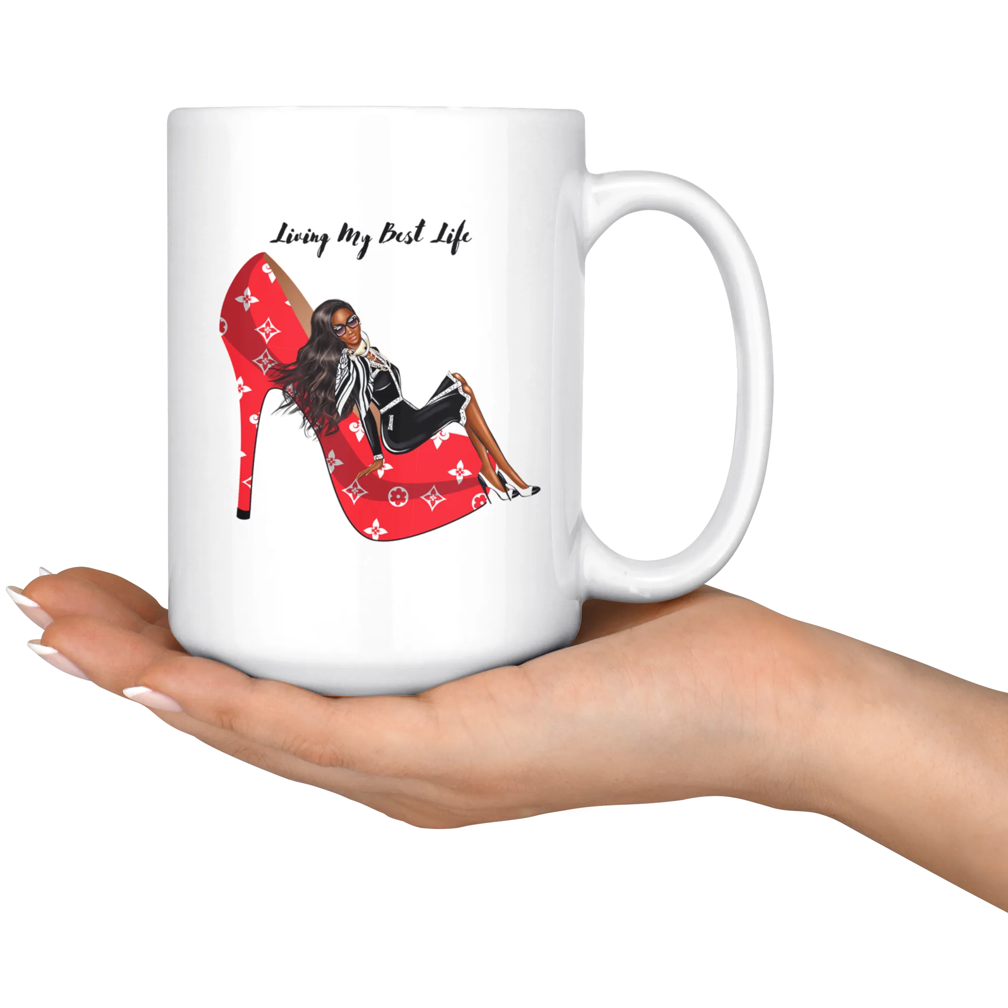 My Best Life Mug | Gifts for Her | Coffee Mug | Red Shoes