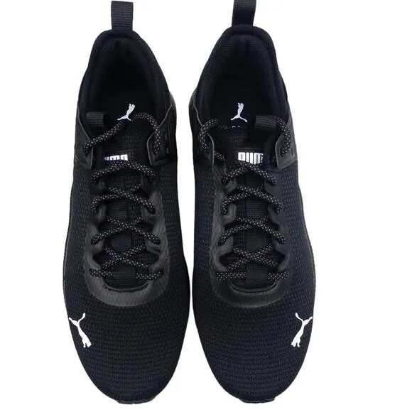New PUMA Men's PC Runner Sneaker Running Shoes Black White