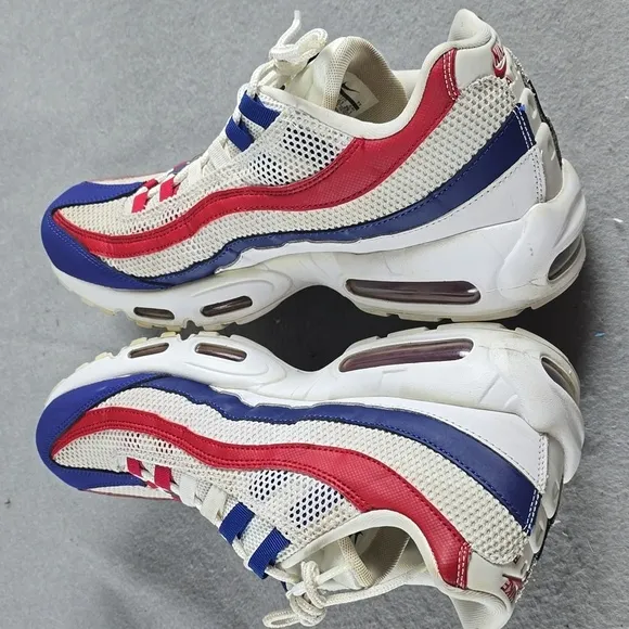 Nike air max 95 mens 11.5 red,white,blue,tight bubbles! Sneakers shoes