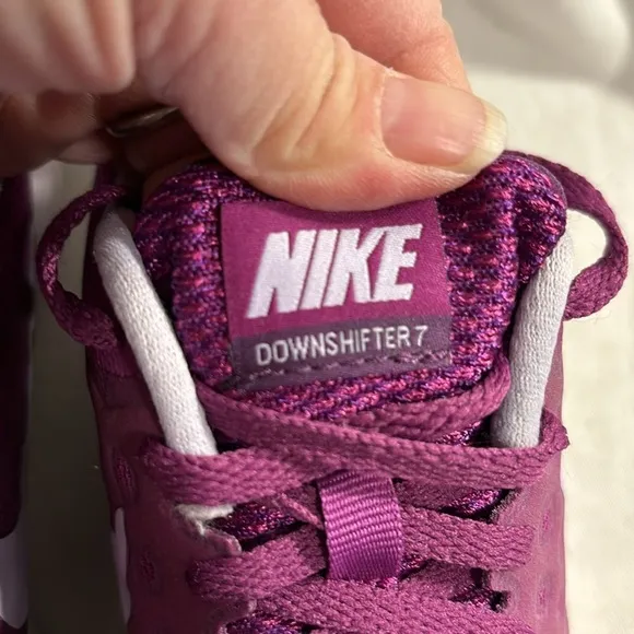 Nike Downshifter 7 Purple Running Shoes Sneakers Size 6Y
