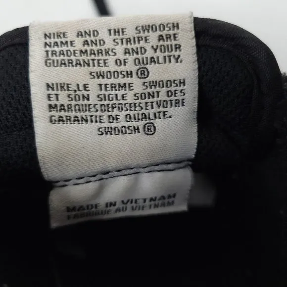 Nike Just Do It Air Force 1 Sneakers Kids Size 6.5 Youth AO3977 Black White Logo