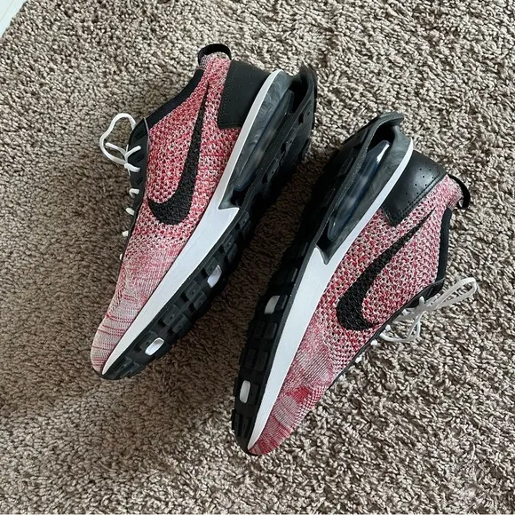 Nike Red Air Max Flyknit Racer Sneakers