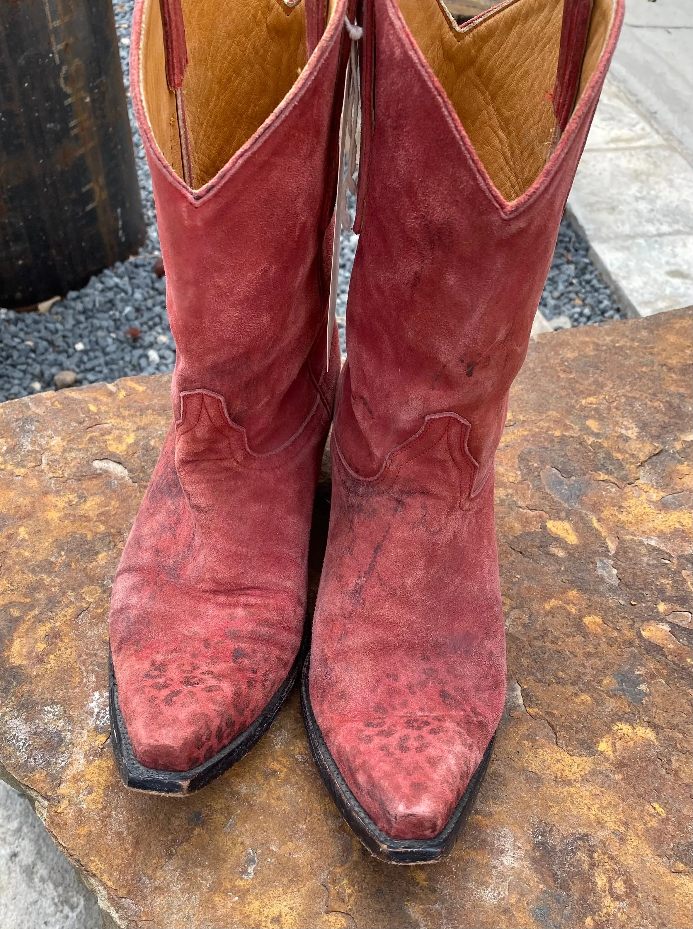 Old Gringo Leopardito Red Boots 9