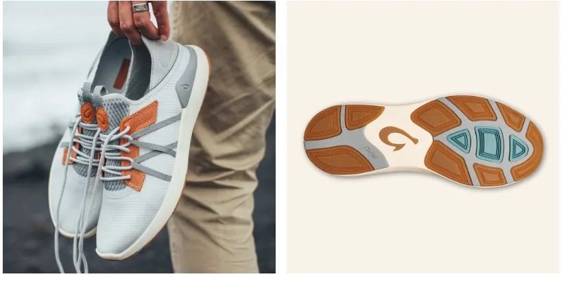 OluKai Mio Li - Mist Grey / Poi