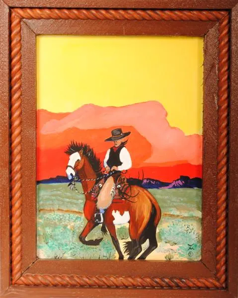 Original Cowboy Painting by Dan Howard