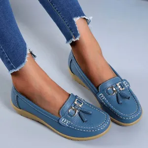 Oryanna – Klassieke leren loafers