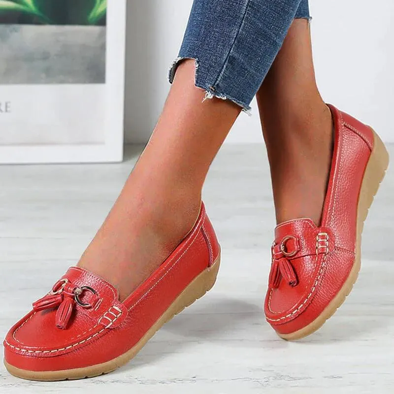 Oryanna – Klassieke leren loafers