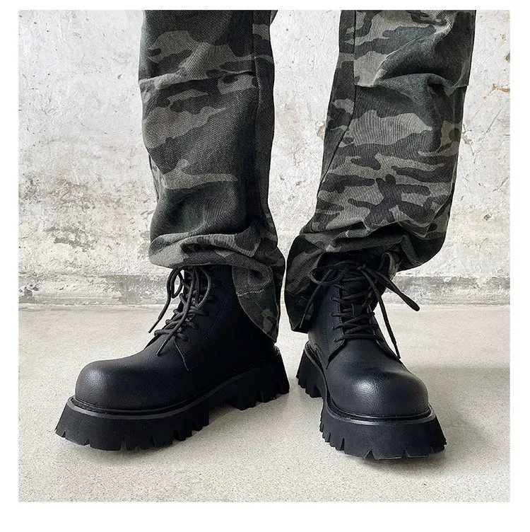 PU Leather Chelsea Boots with Zipper