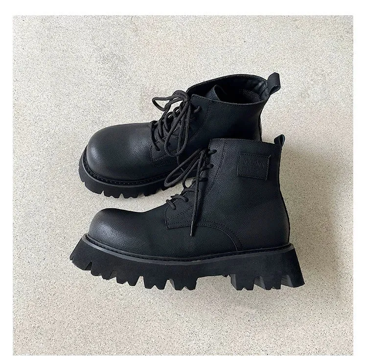 PU Leather Chelsea Boots with Zipper