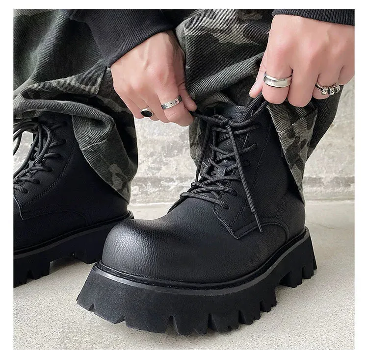 PU Leather Chelsea Boots with Zipper