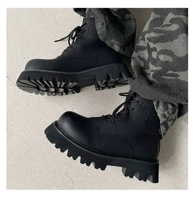 PU Leather Chelsea Boots with Zipper