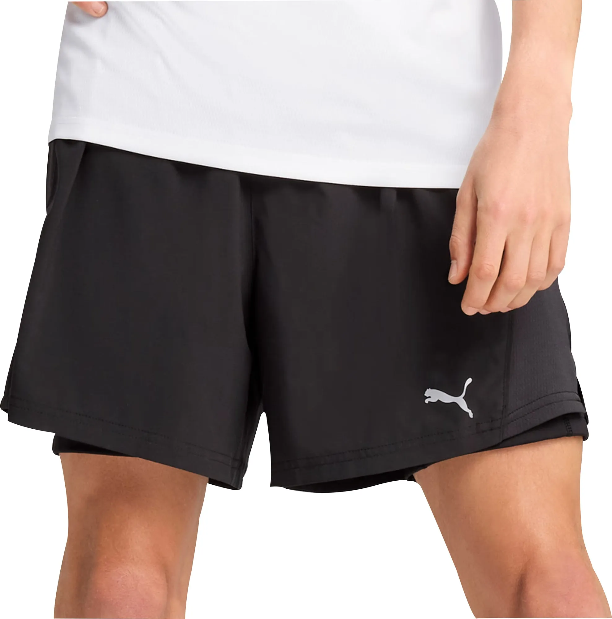 Puma Velocity 2 In 1 Mens Running Shorts - Black