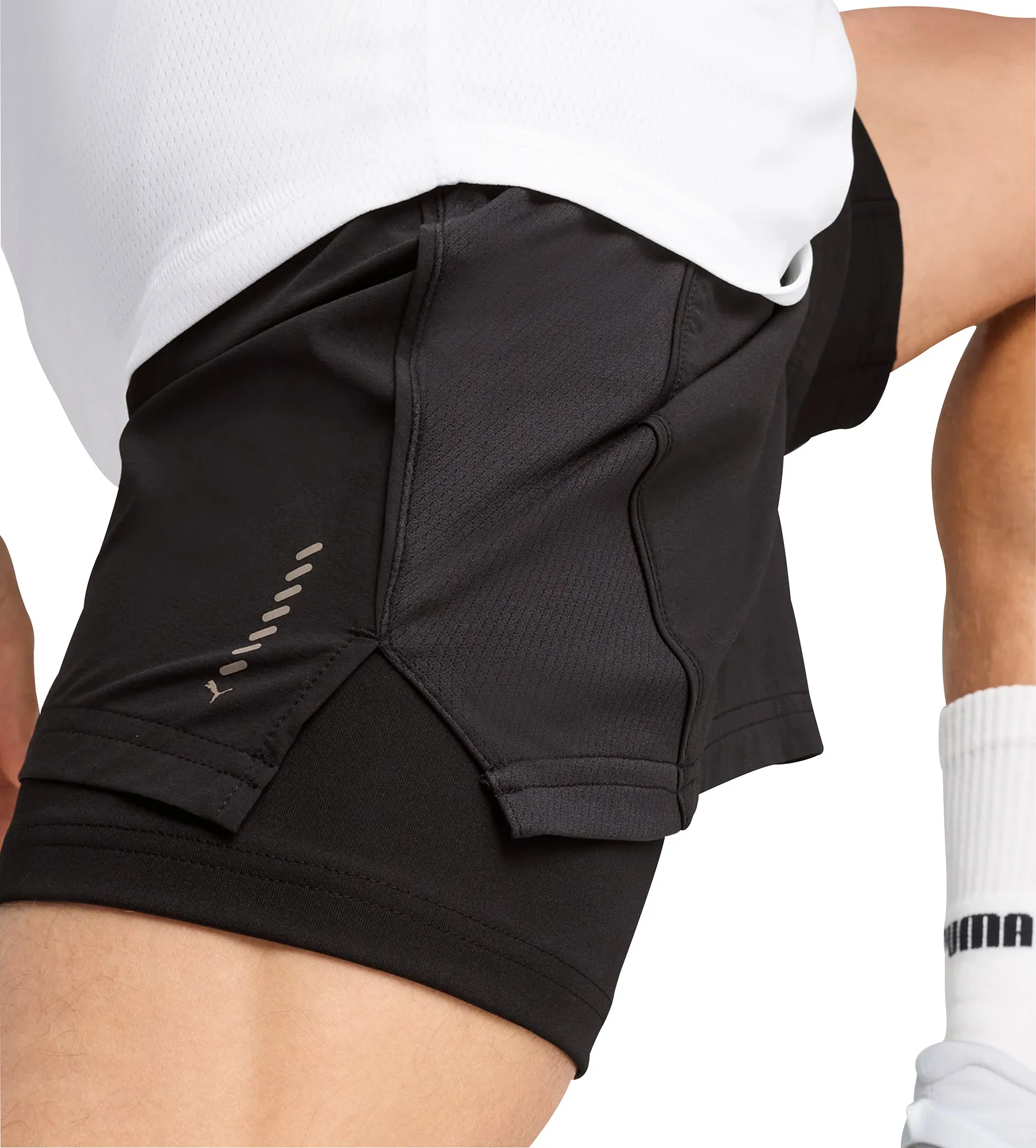 Puma Velocity 2 In 1 Mens Running Shorts - Black