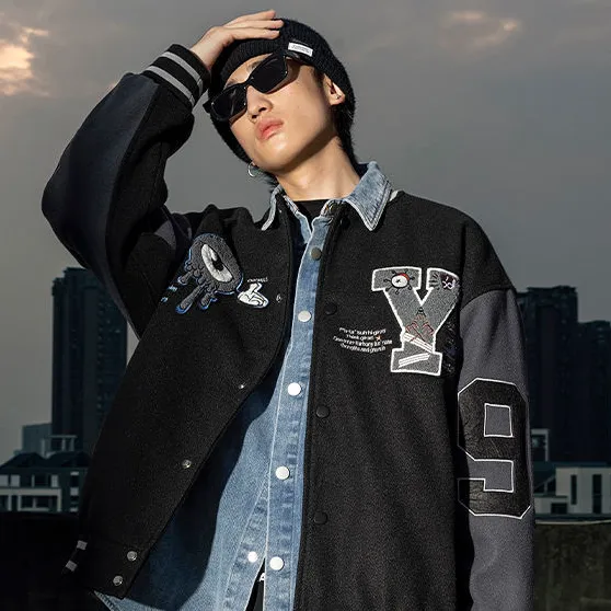 "95" Veste Bombers Versity Jacket Marron - URB1™