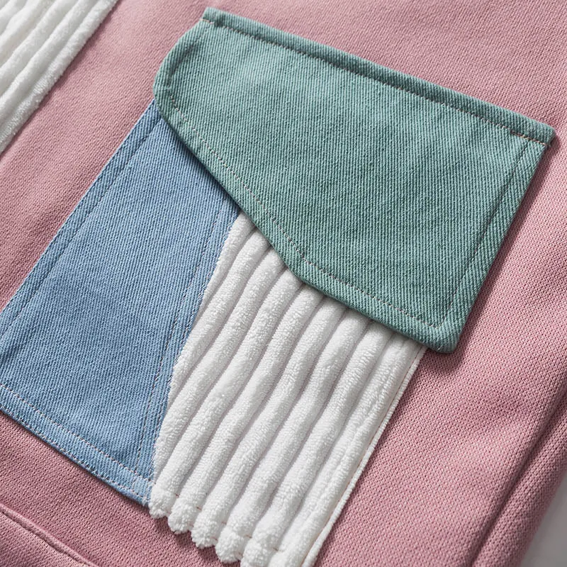 "AYWTER" Veste en Jean Velour Bleu Rose Vert pâle - URB1™