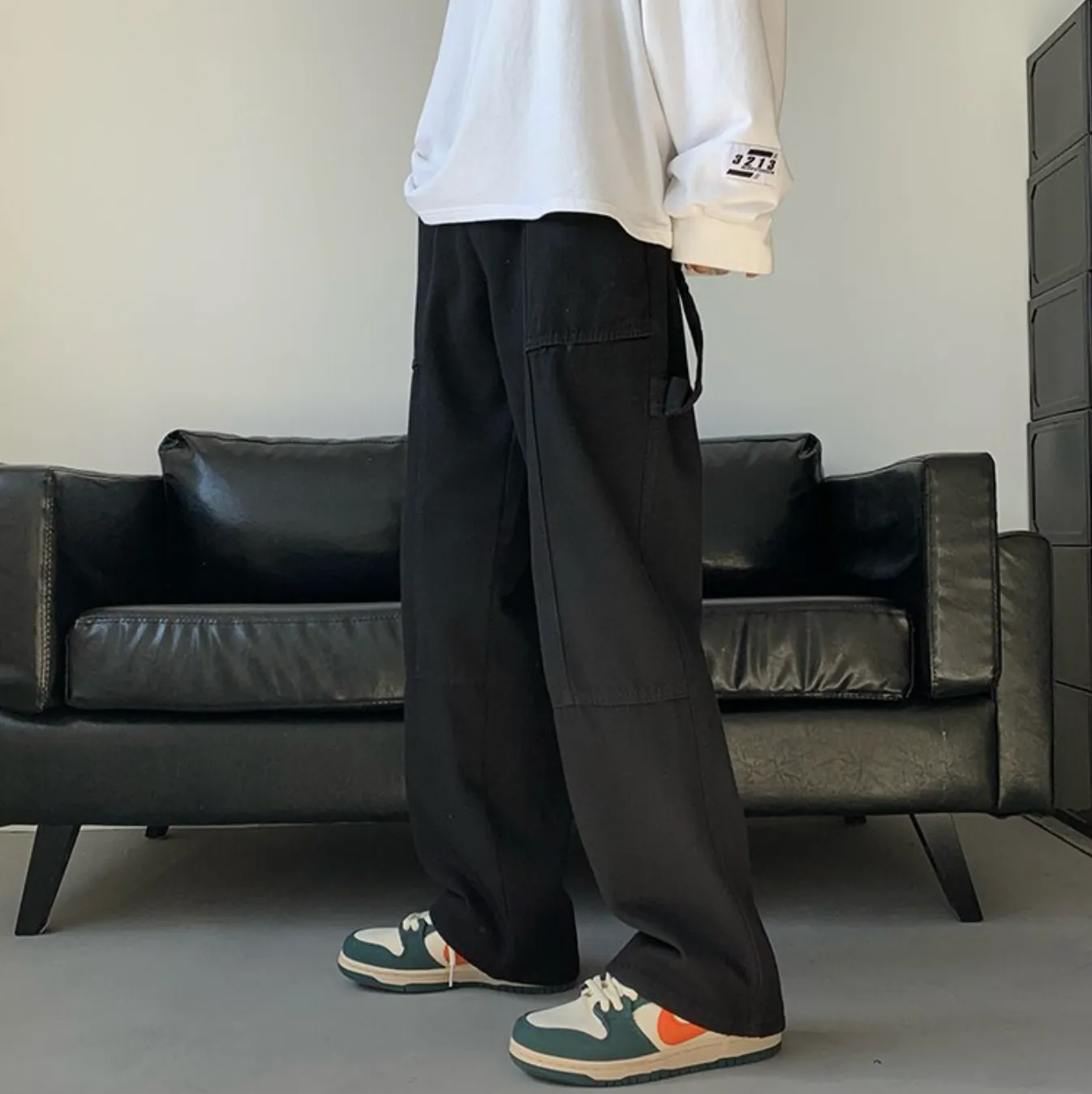 "BAGGY" Pantalon Jean Denim Blanc Large Streetwear - URB1™
