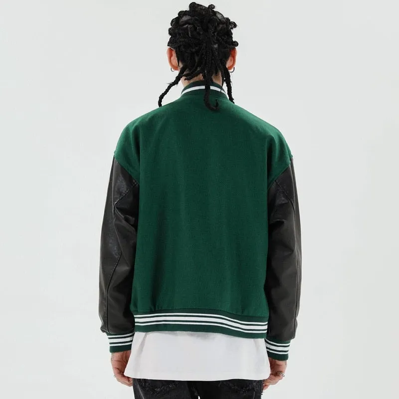 "B" Veste Bombers Versity Jacket Violet - URB1™