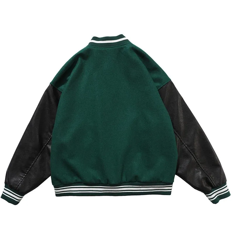 "B" Veste Bombers Versity Jacket Violet - URB1™