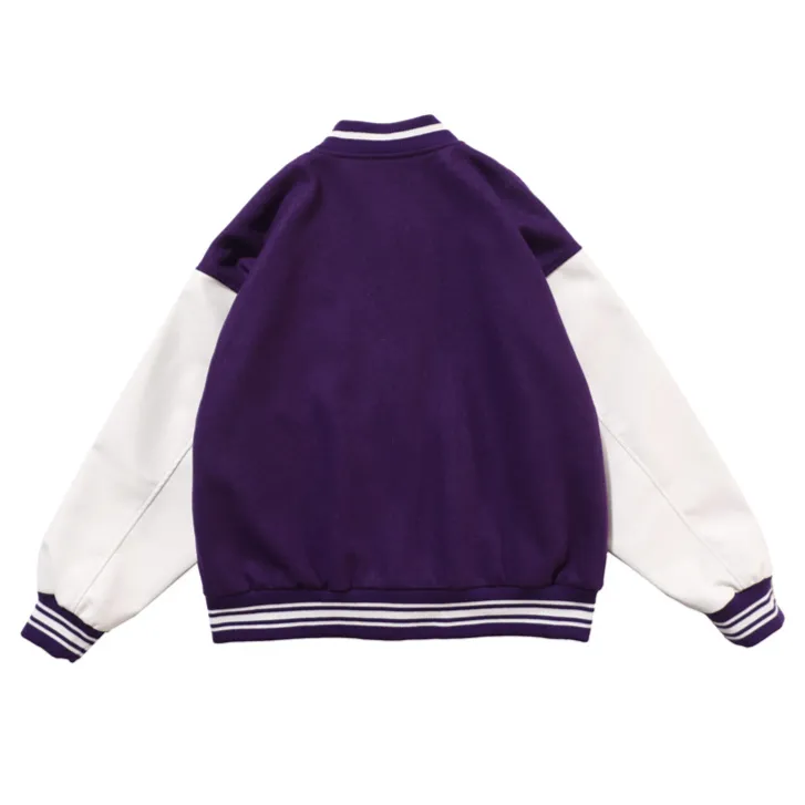"B" Veste Bombers Versity Jacket Violet - URB1™