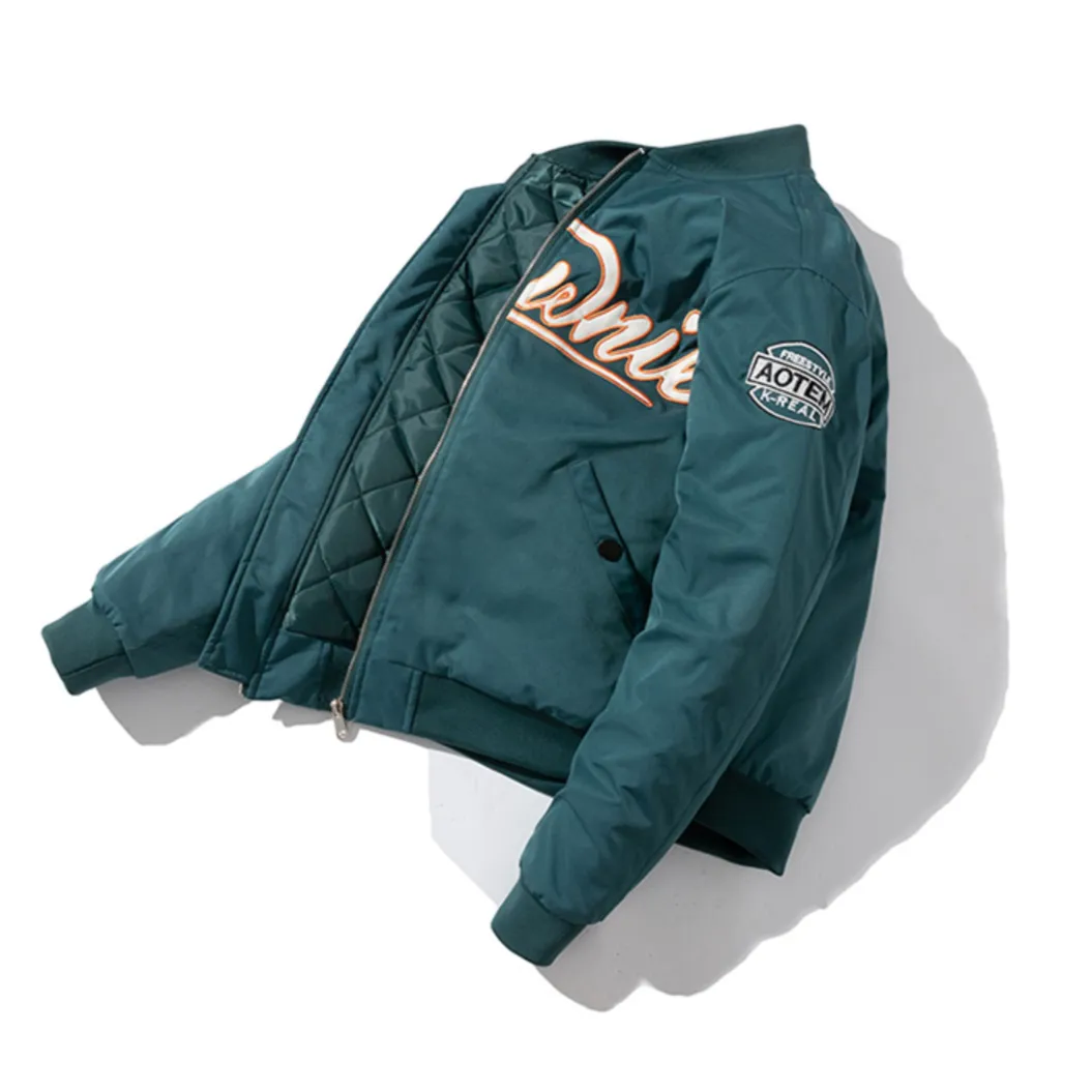 "BROWNIE" Veste Baseball Bombers Vintage Blanc - URB1™