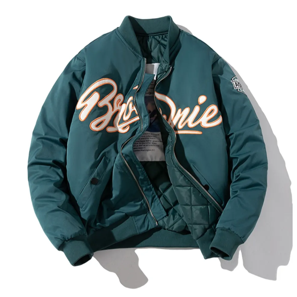 "BROWNIE" Veste Baseball Bombers Vintage Blanc - URB1™