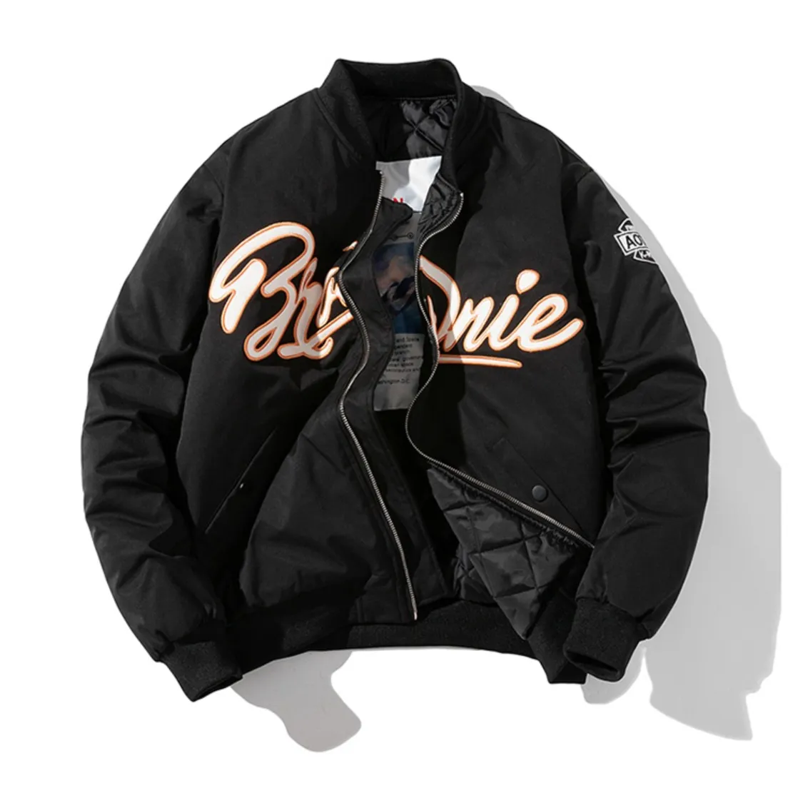 "BROWNIE" Veste Baseball Bombers Vintage Blanc - URB1™