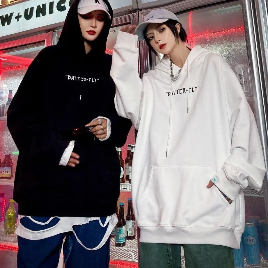 "BUTTERFLY" Sweat-shirt blanc Hoodie à capuche - URB1™