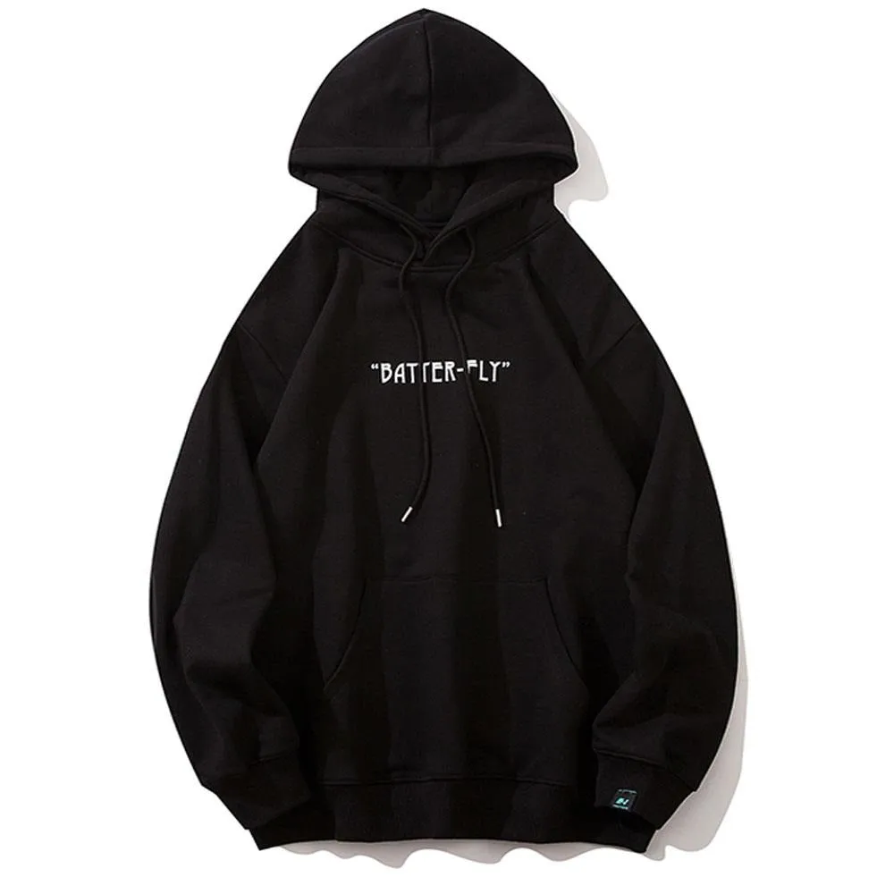 "BUTTERFLY" Sweat-shirt blanc Hoodie à capuche - URB1™
