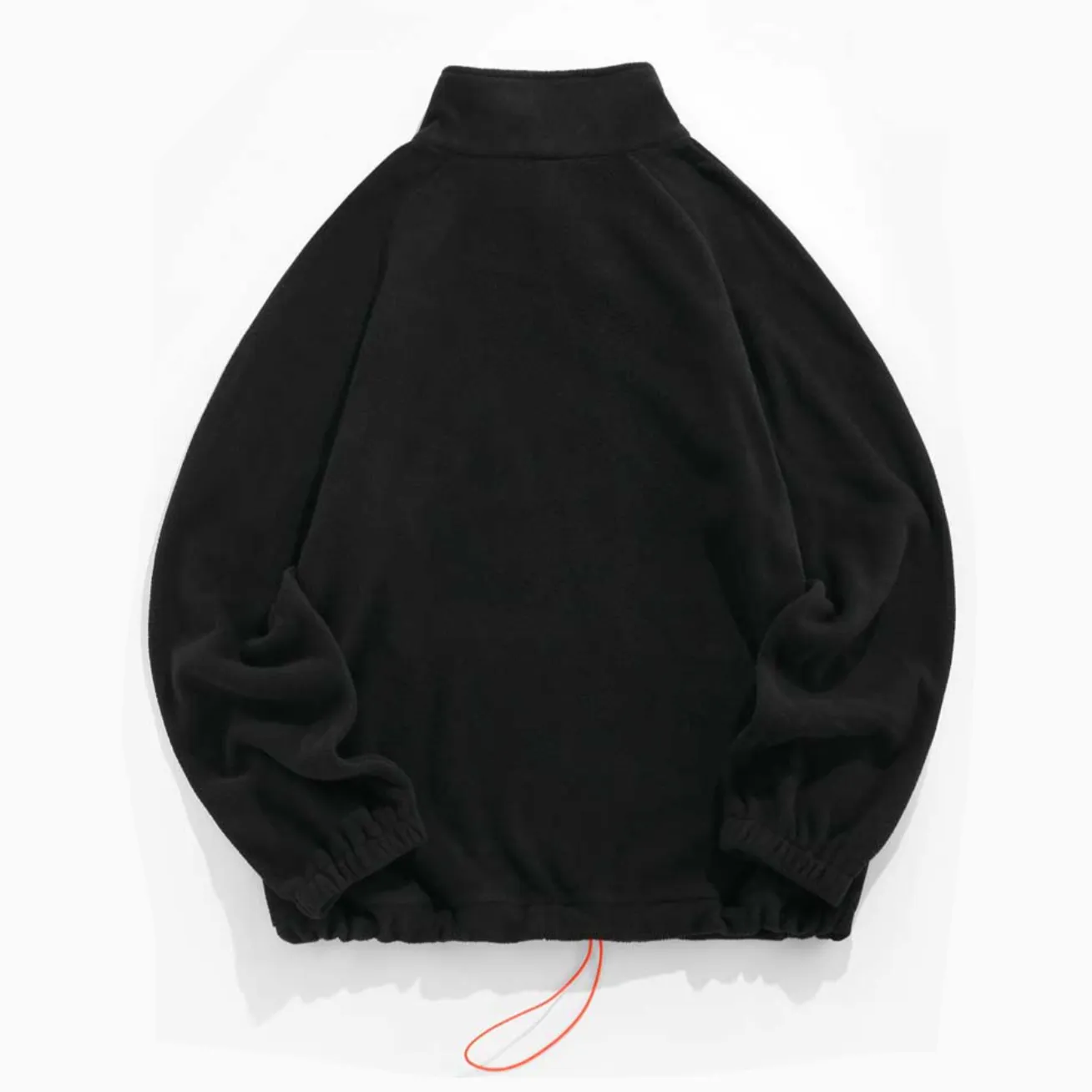 "CALIFORNIA" Sweat-shirt Polaire Col Camionneur Vintage Noir - URB1™
