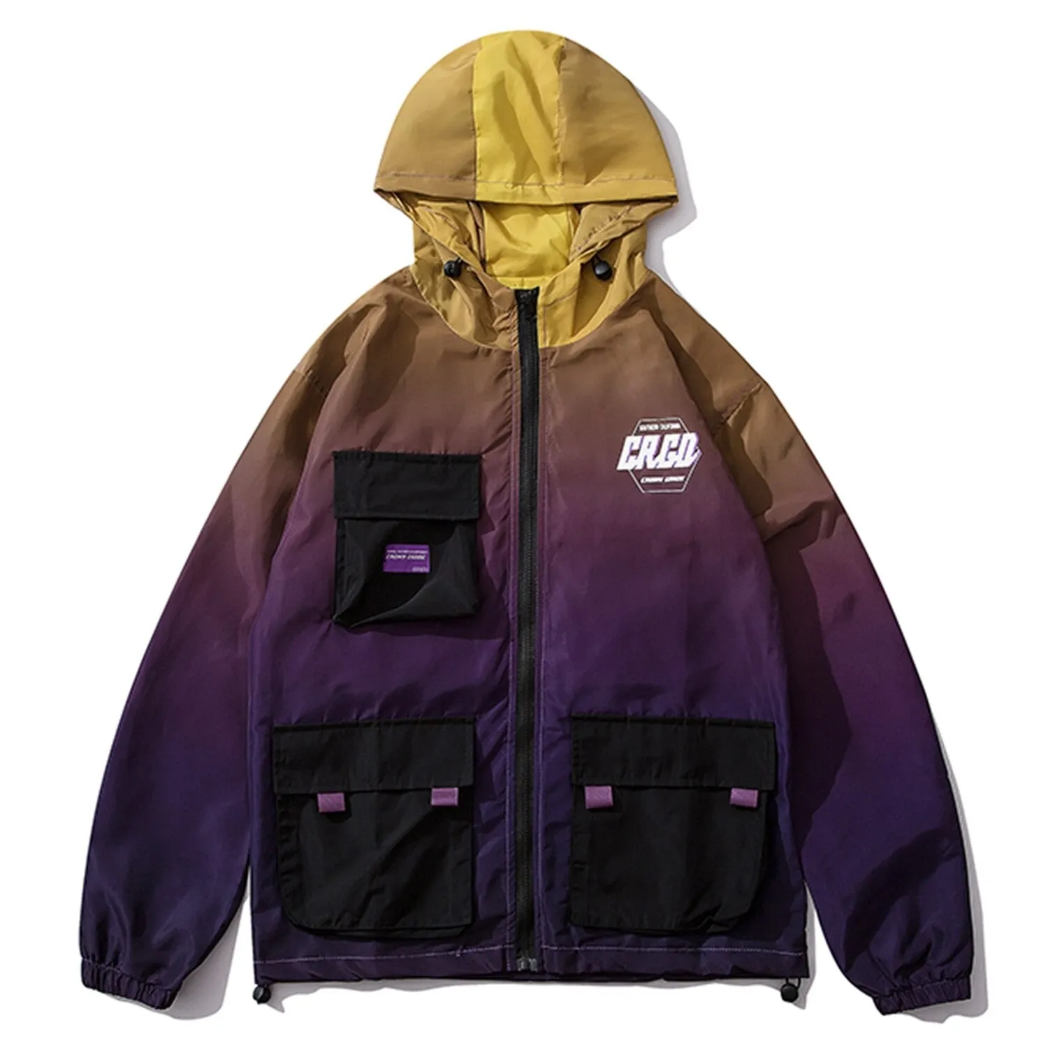 "CRGD" Veste Coupe Vent Violet Streetwear - URB1™
