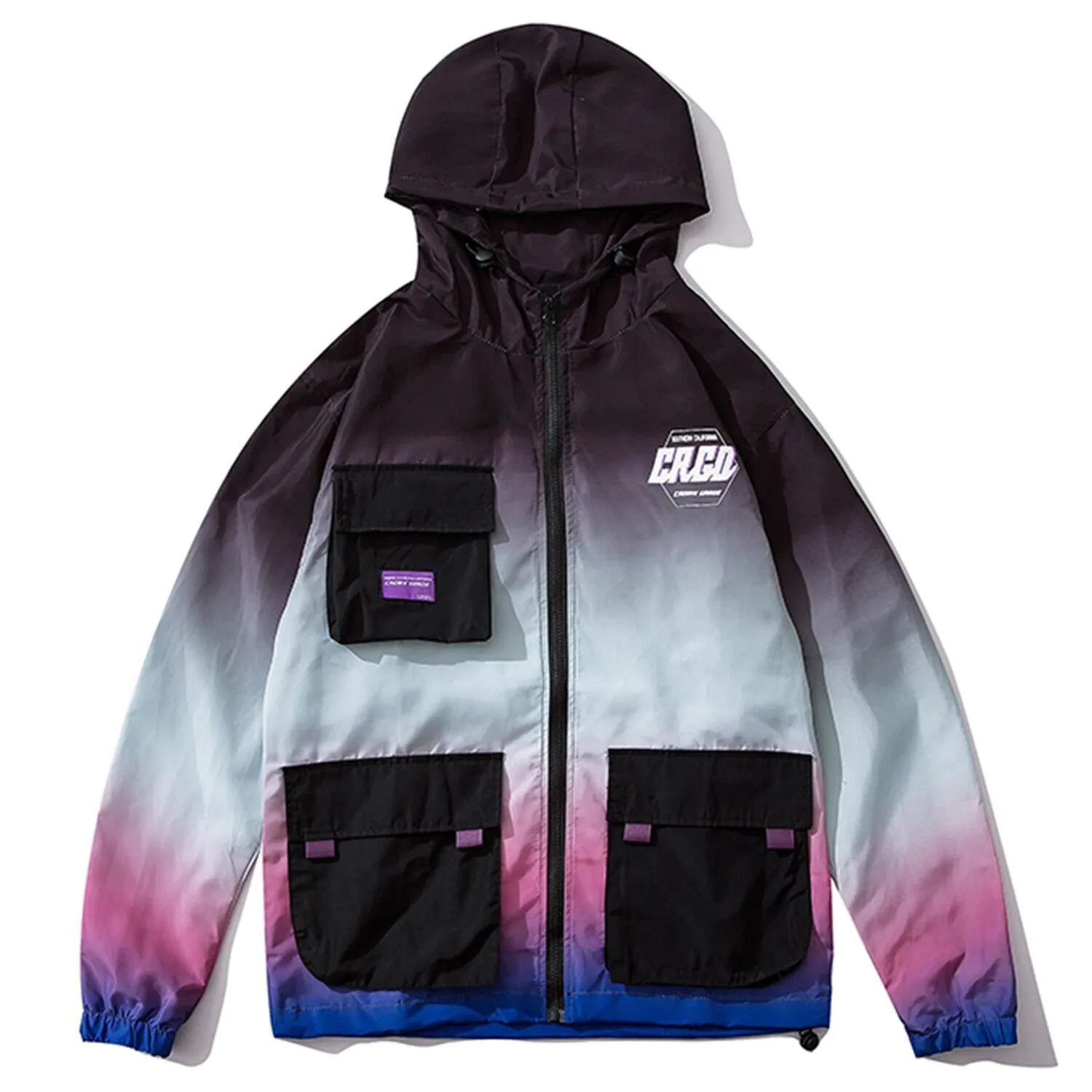 "CRGD" Veste Coupe Vent Violet Streetwear - URB1™