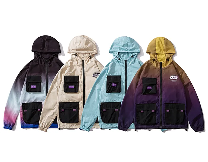 "CRGD" Veste Coupe Vent Violet Streetwear - URB1™